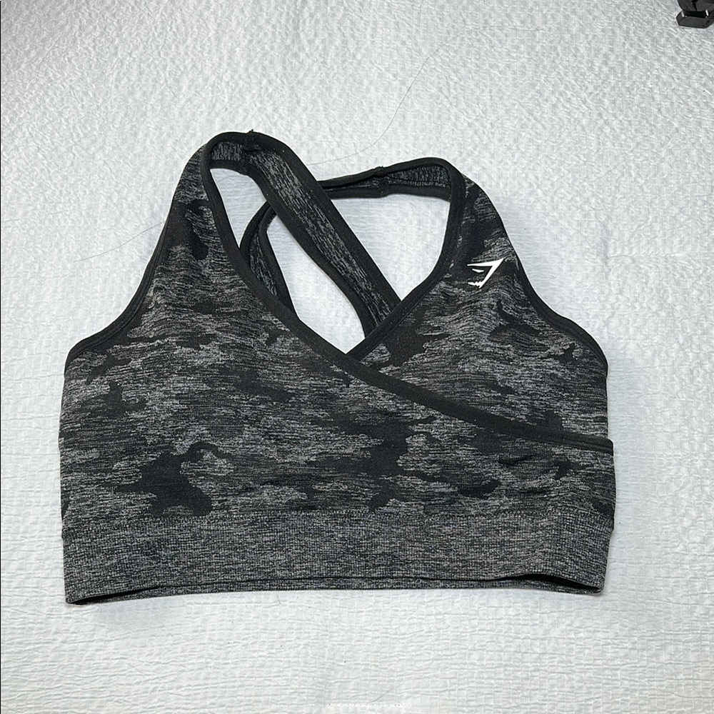 Women's Black Camo Sports Bra